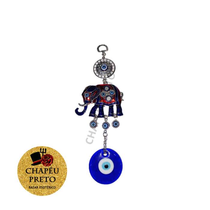 Olho Turco com Elefante (Metal) - Image 1