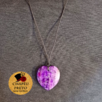 Colar com Coração Ametista