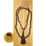 Japamala 108 contas - Pedra da Lava com 7 Chakras